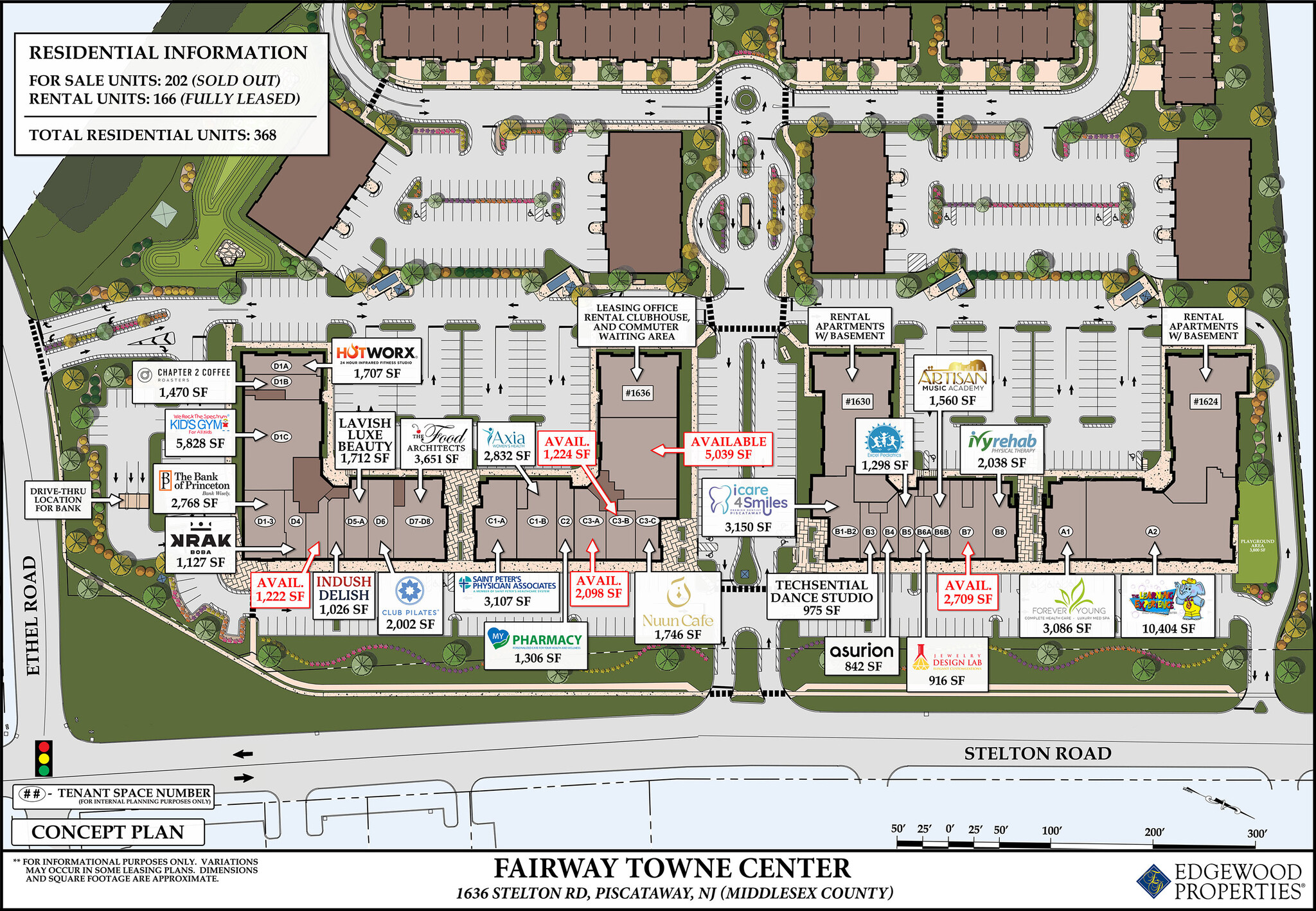1636 Stelton Rd, Piscataway, NJ to rent Site Plan- Image 1 of 1