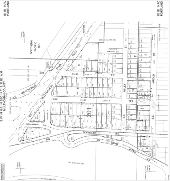 5035 SE McLoughlin Blvd, Portland, OR for rent - Plat Map - Image 2 of 6