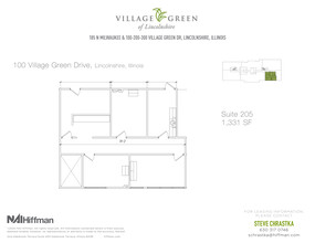 200 Village Green Dr, Lincolnshire, IL for rent Floor Plan- Image 1 of 2