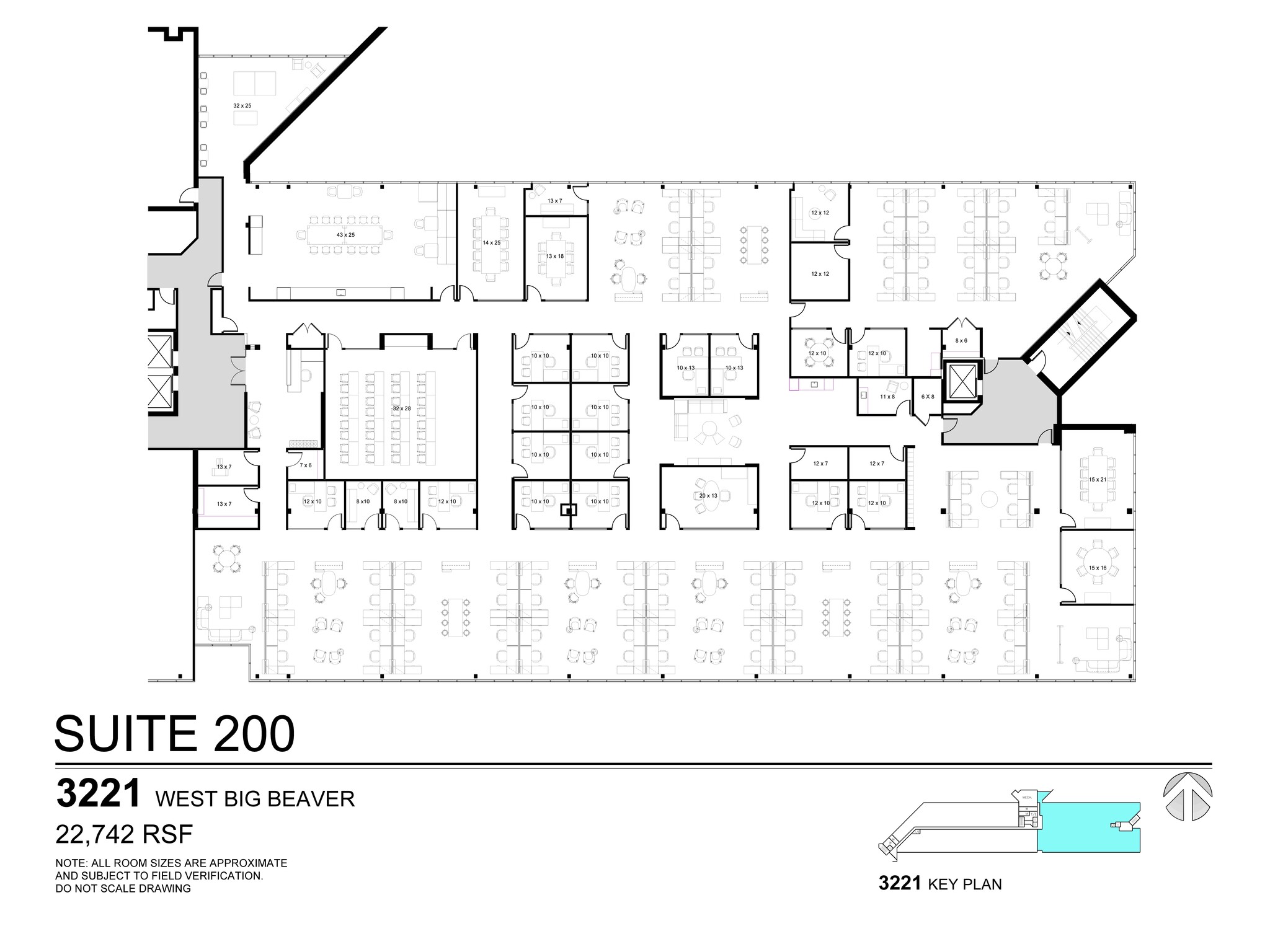 3155 W Big Beaver Rd, Troy, MI for rent Floor Plan- Image 1 of 1