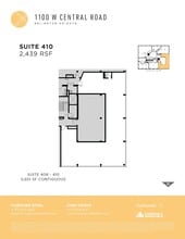 1100 W Central Rd, Arlington Heights, IL to rent Floor Plan- Image 1 of 2