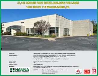 More details for 1060 PA-315 Rt, Wilkes Barre, PA - Retail for Rent