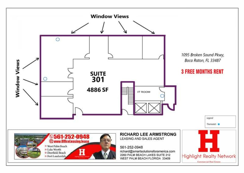 1095 Broken Sound Pky, Boca Raton, FL to rent Floor Plan- Image 1 of 4