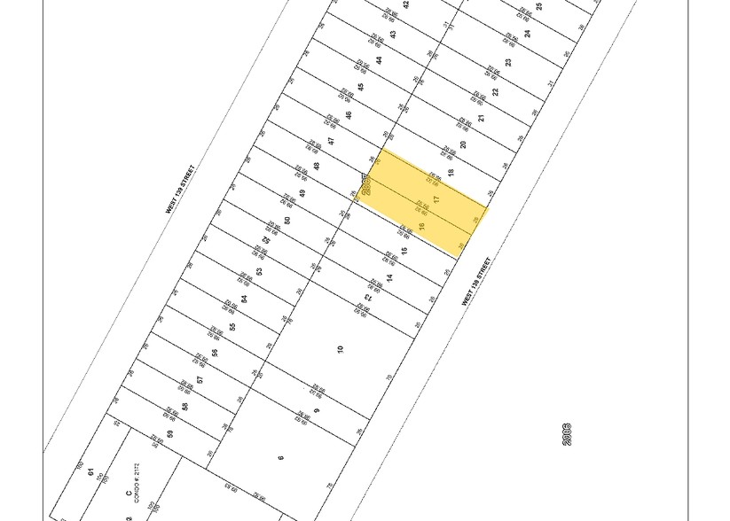 121-123 W 138th St, New York, NY for sale - Plat Map - Image 2 of 6