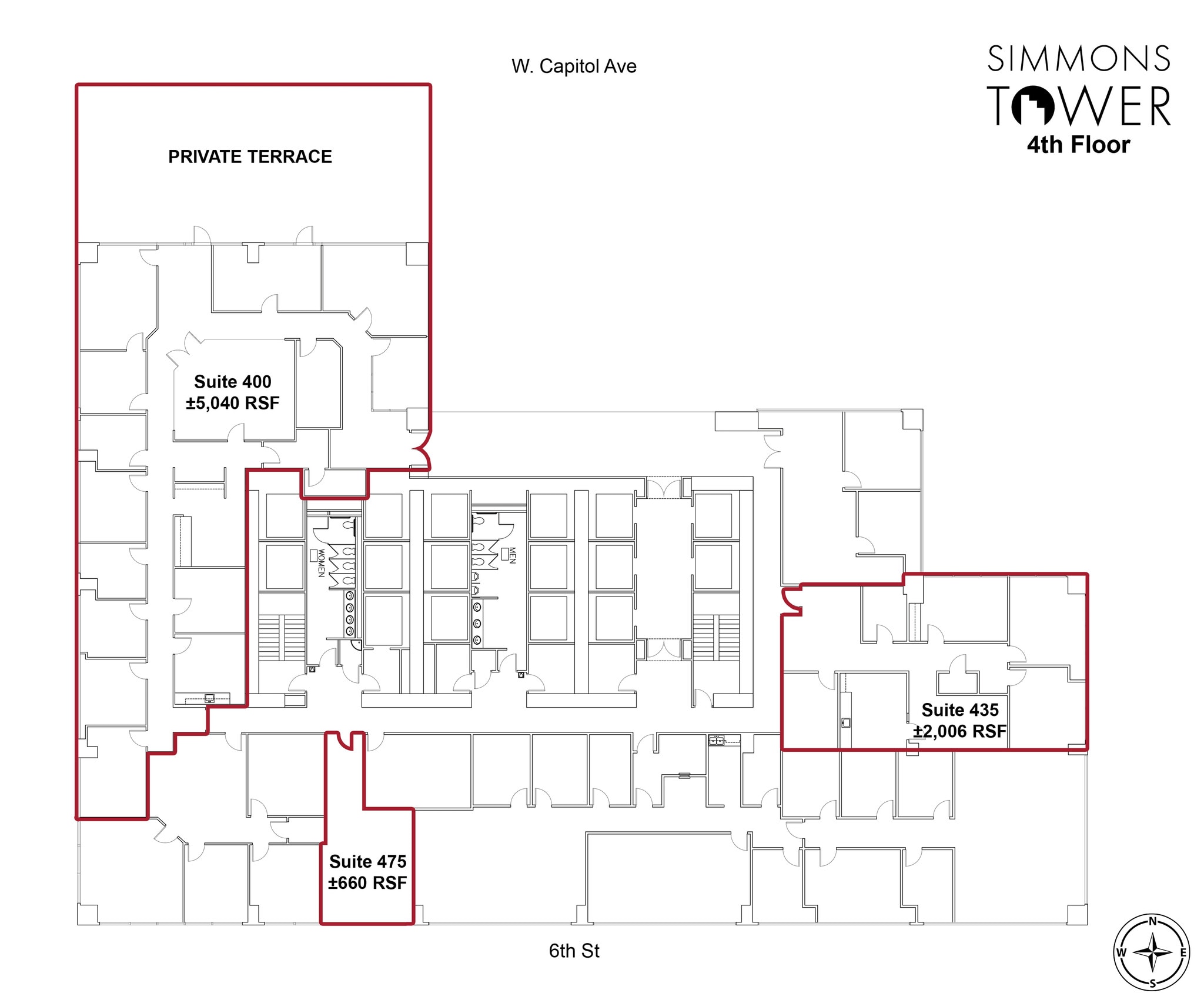 425 W Capitol Ave, Little Rock, AR to rent Floor Plan- Image 1 of 3