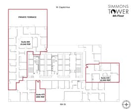 425 W Capitol Ave, Little Rock, AR to rent Floor Plan- Image 1 of 3
