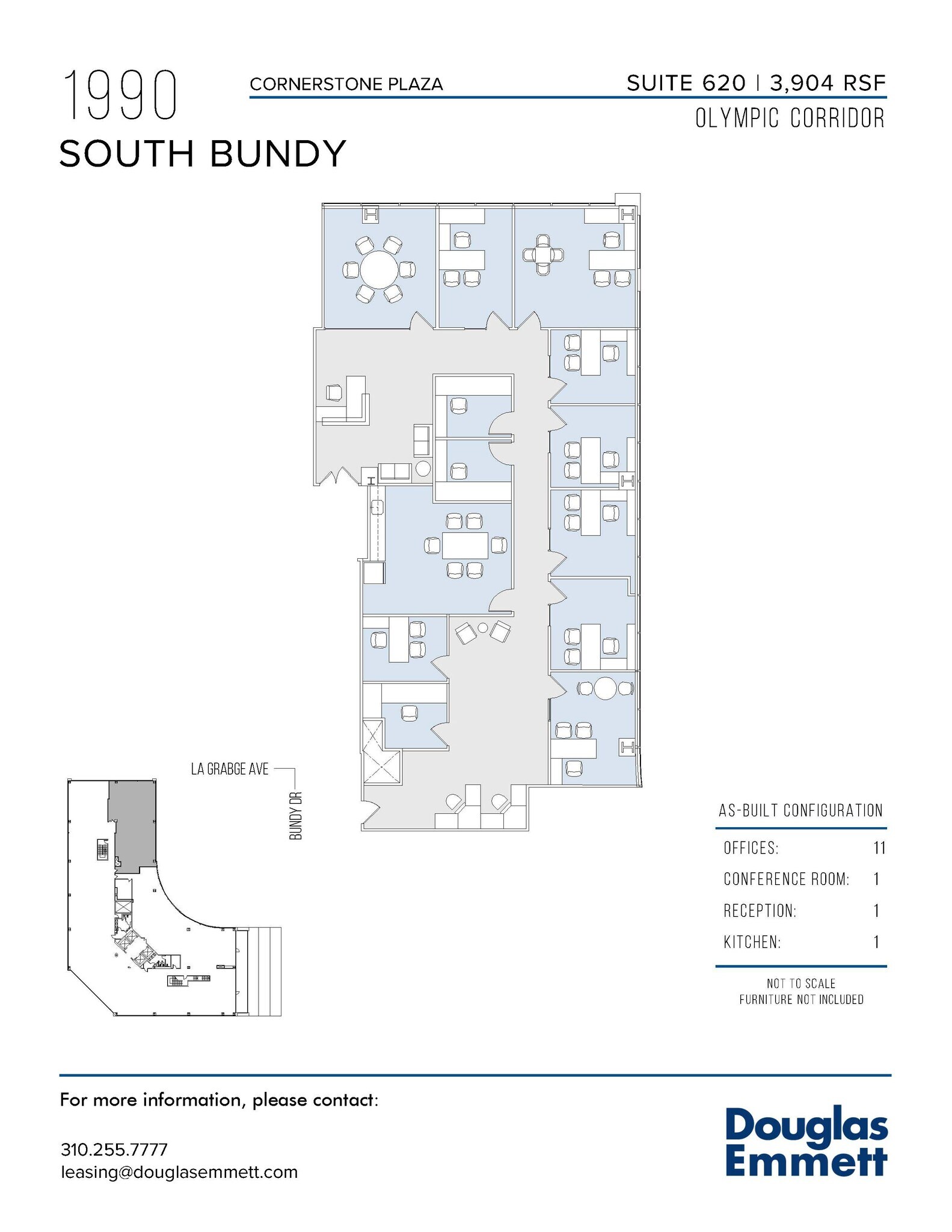 1990 S Bundy Dr, Los Angeles, CA to rent Floor Plan- Image 1 of 11