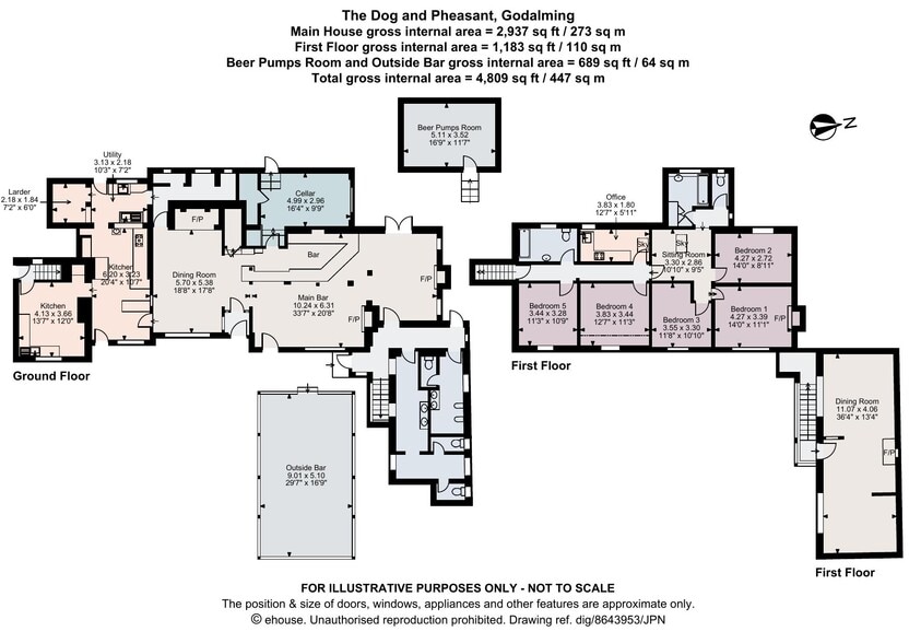 Haslemere Rd, Godalming to rent - Floor Plan - Image 2 of 9