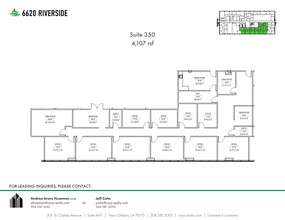 6660 Riverside Dr, Metairie, LA for rent Site Plan- Image 1 of 1