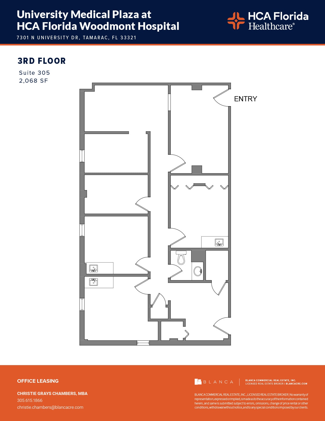 7301 N University Dr, Tamarac, FL to rent Floor Plan- Image 1 of 1