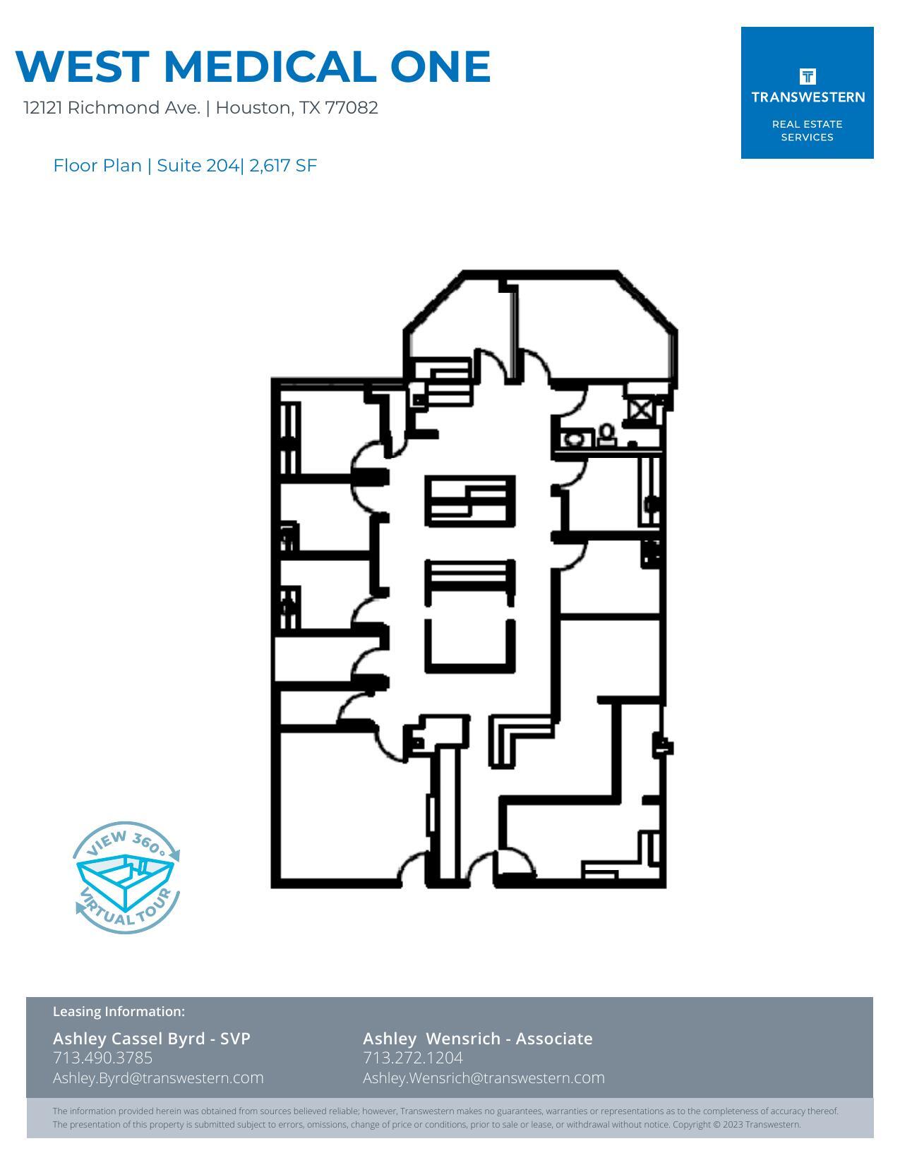 12121 Richmond Ave, Houston, TX to rent Floor Plan- Image 1 of 2