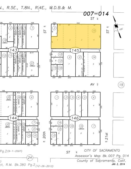 2020 L St, Sacramento, CA for rent - Plat Map - Image 2 of 17