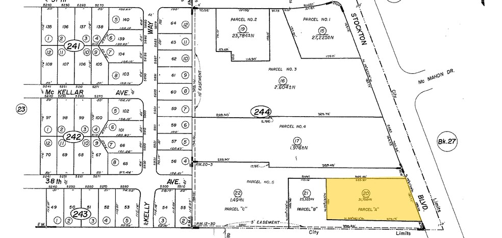 5972 Stockton Blvd, Sacramento, CA for rent - Plat Map - Image 3 of 3