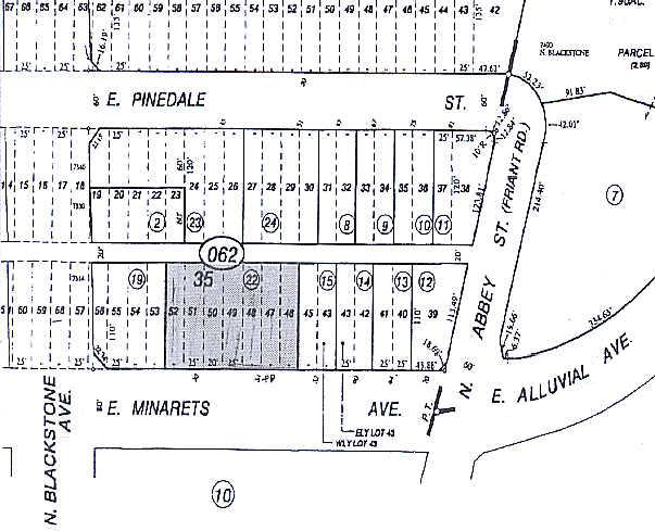 28-40 E Minarets Ave, Pinedale, CA for rent - Plat Map - Image 2 of 7