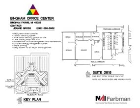 30600-30700 - 30800 Telegraph Rd, Bingham Farms, MI to rent Floor Plan- Image 2 of 2