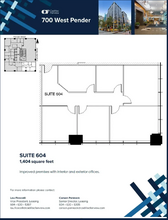 700 W Pender St, Vancouver, BC for rent Floor Plan- Image 1 of 1