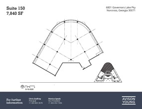 6801 Governors Lake Pky, Peachtree Corners, GA for rent Floor Plan- Image 1 of 5