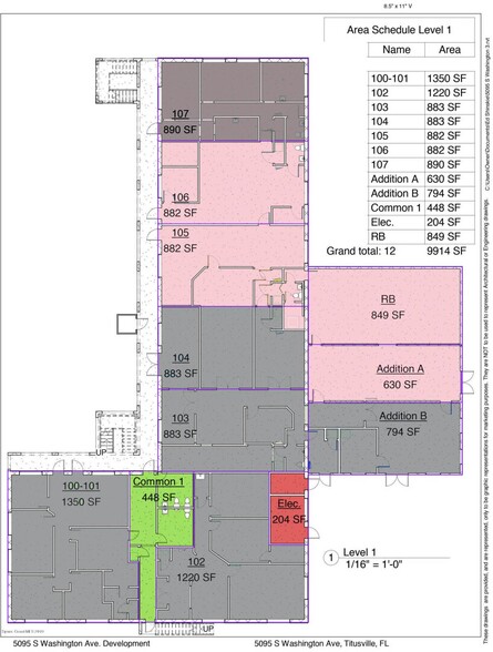 5095 S Washington Ave, Titusville, FL for rent - Floor Plan - Image 2 of 3