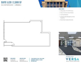 555 E Butterfield Rd, Lombard, IL for rent Floor Plan- Image 1 of 1