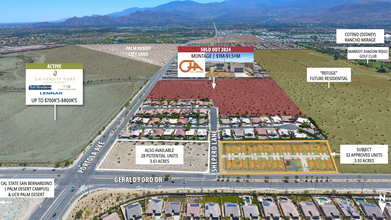 Gerald Ford Drive & Sheperd Lane, Palm Desert, CA - aerial  map view