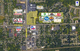 650-700 N State Rd, Davison, MI - aerial  map view