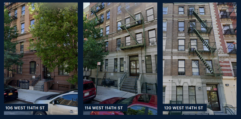 106, 114, 120 W 114th ST portfolio of 3 properties for sale on LoopNet.co.uk - Building Photo - Image 1 of 1