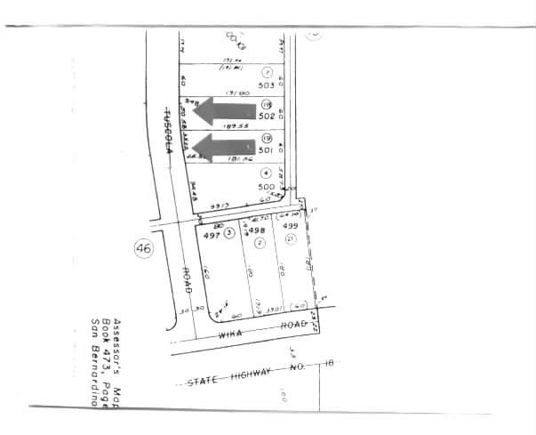 15995 Tuscola Rd, Apple Valley, CA for rent - Plat Map - Image 2 of 7