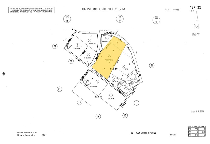 5610 Market St, Jurupa Valley, CA for sale - Plat Map - Image 2 of 2