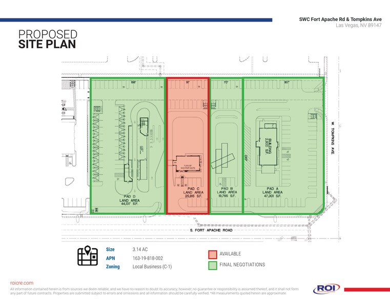 4730 S Fort Apache Rd, Las Vegas, NV for rent - Site Plan - Image 2 of 3