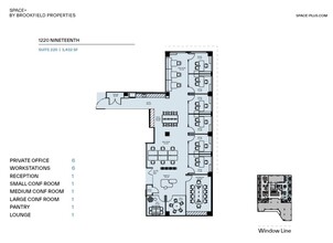 1220 19th St NW, Washington, DC for rent Floor Plan- Image 1 of 2