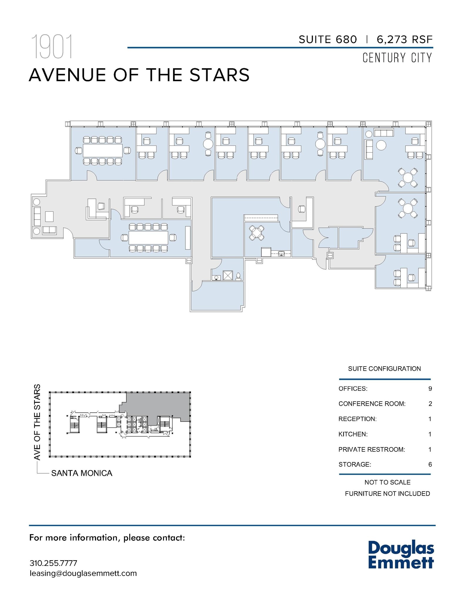 1901 Avenue of the Stars, Los Angeles, CA to rent Floor Plan- Image 1 of 1