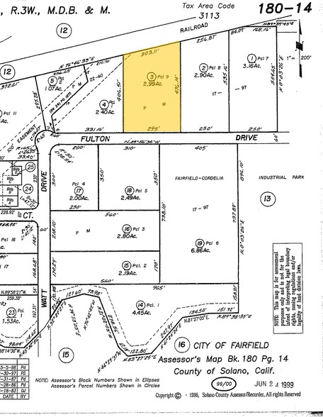 5160 Fulton Dr, Fairfield, CA for rent - Plat Map - Image 2 of 5