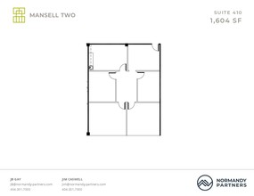 3650 Mansell Rd, Alpharetta, GA for rent Floor Plan- Image 1 of 2