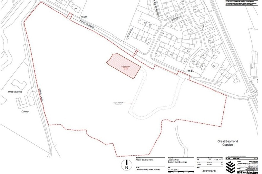 Land South of Funtley Rd, Fareham for sale - Site Plan - Image 2 of 2