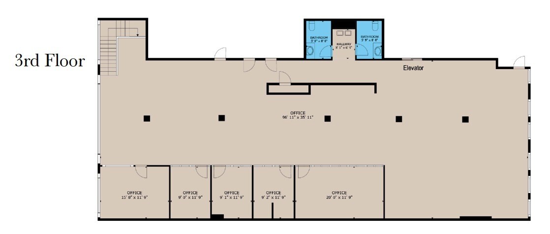 1643 N Milwaukee Ave, Chicago, IL to rent Floor Plan- Image 1 of 1