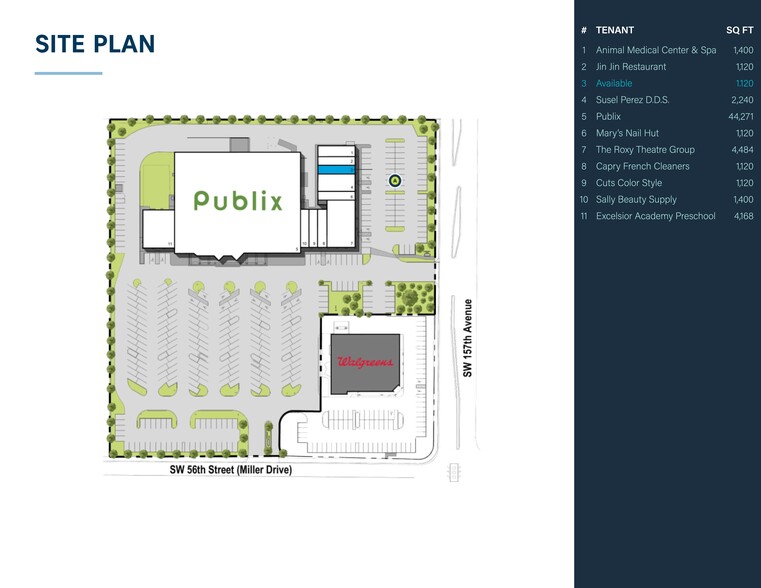 15701-15785 SW 56th St, Miami, FL for rent - Site Plan - Image 1 of 5