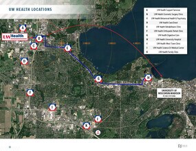 7974 UW Health Ct, Middleton, WI - AERIAL map view - Image1