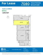 7080 Hollywood Blvd, Los Angeles, CA for rent Site Plan- Image 1 of 1