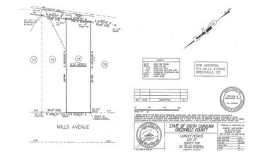 511-515 Mills Ave, Greenville, SC for sale Site Plan- Image 1 of 4