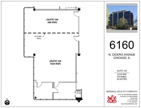 6160 N Cicero Ave, Chicago, IL for rent Floor Plan- Image 2 of 4