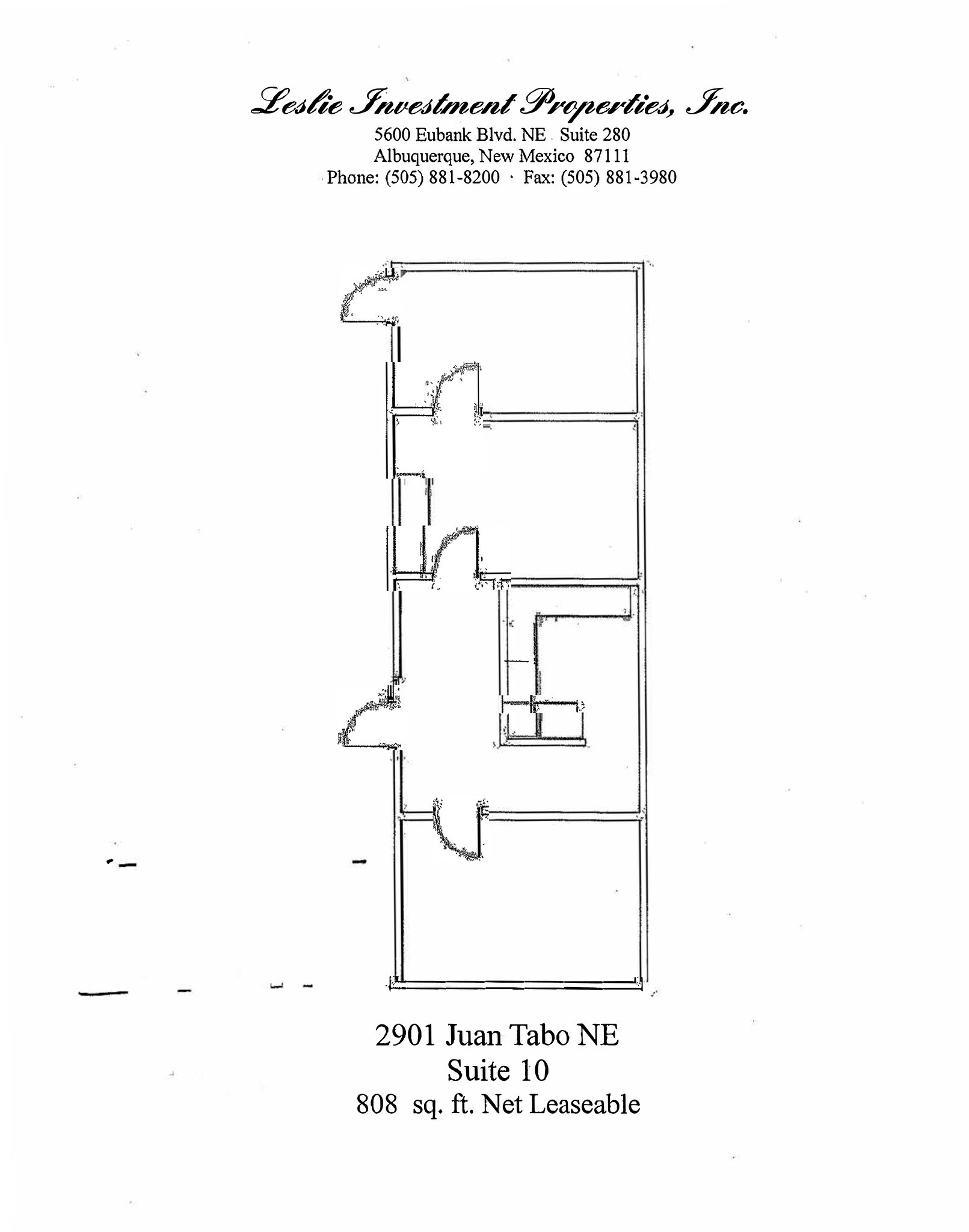 2901 Juan Tabo Blvd NE, Albuquerque, NM to rent Site Plan- Image 1 of 1