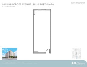 6065 Hillcroft Ave, Houston, TX to rent Floor Plan- Image 1 of 1