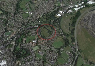 Bradley Gdns, Merthyr Tydfil, MGN - aerial  map view