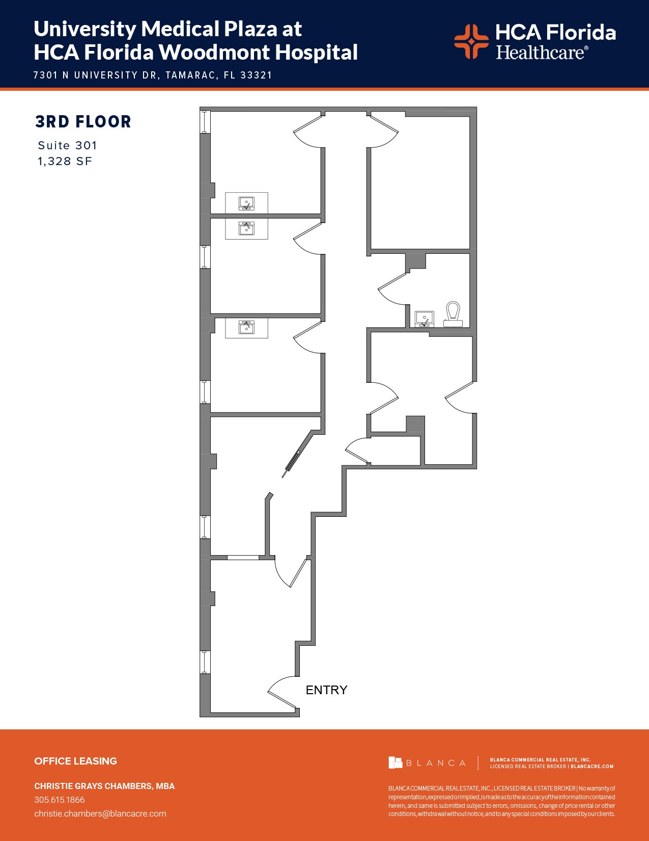 7301 N University Dr, Tamarac, FL to rent Floor Plan- Image 1 of 1