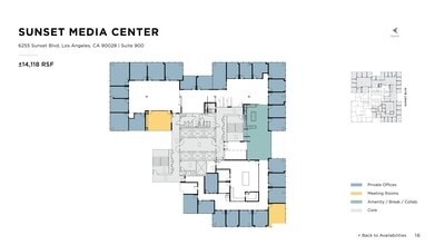 6255 W Sunset Blvd, Los Angeles, CA to rent Site Plan- Image 1 of 1