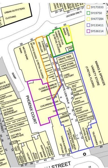 White Lion Walk, Guildford to rent - Plat Map - Image 2 of 3