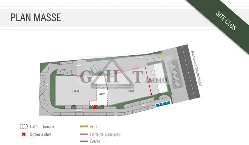 Office in Arcueil to rent - Site Plan - Image 3 of 21