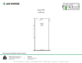 6660 Riverside Dr, Metairie, LA for rent Site Plan- Image 1 of 1