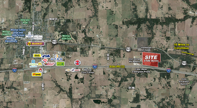 2095 Interstate 10, Weimar, TX - aerial  map view