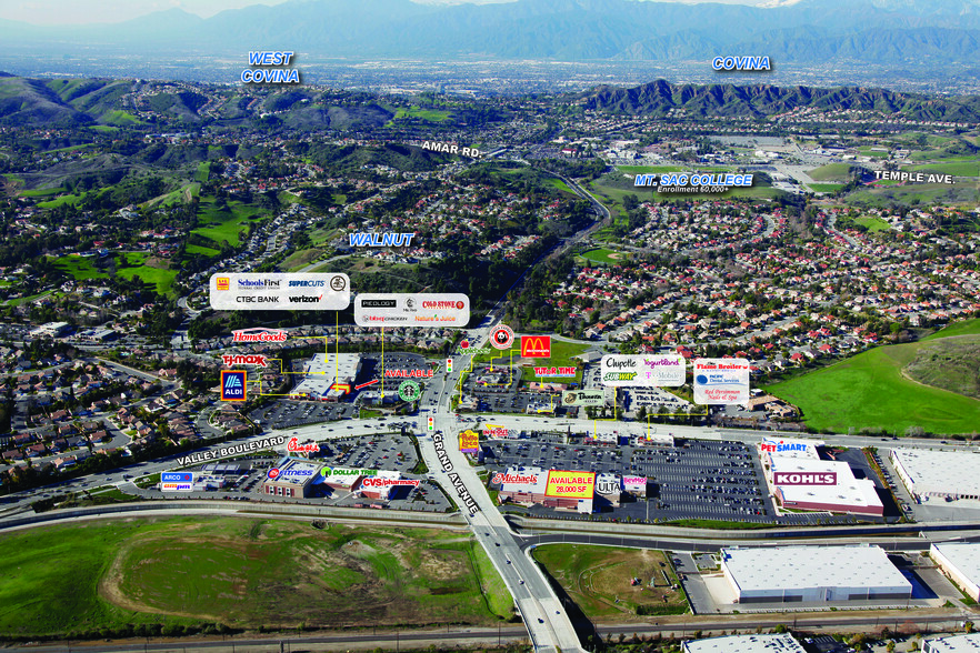 21630-21818 Valley Blvd, Walnut, CA for rent - Aerial - Image 3 of 14